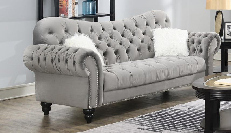 Capella Gray Sofa Living Room Collection