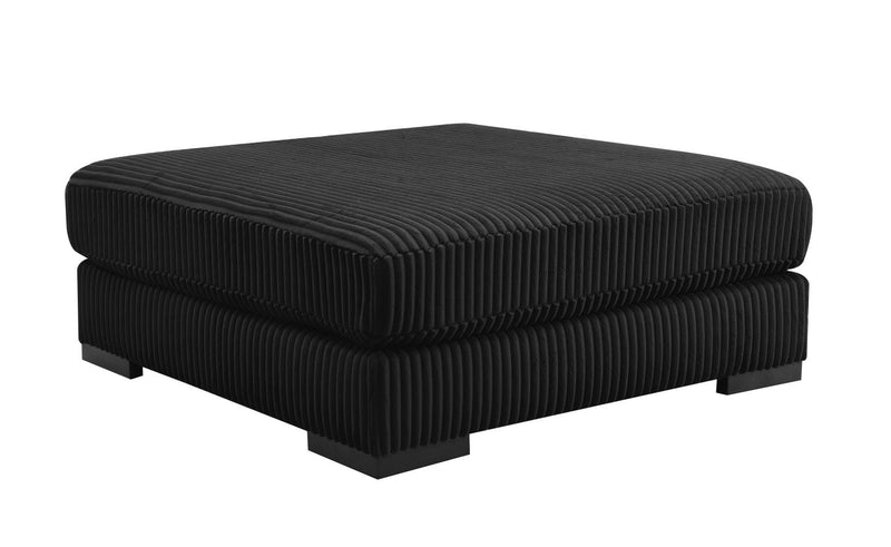 Colección de sofá seccional Bowie Ebony Black para sala de estar