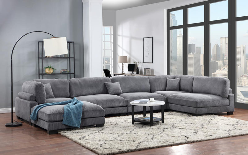 Colección de sala de estar seccional Bailey Gray