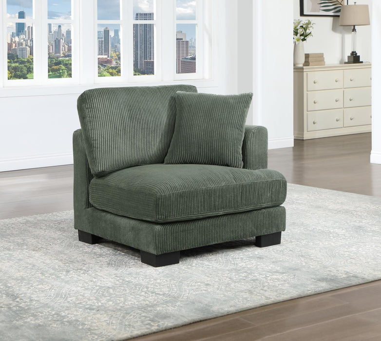 Green Armless Chair