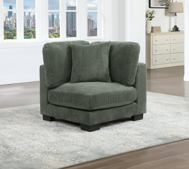 Green Armless Chair