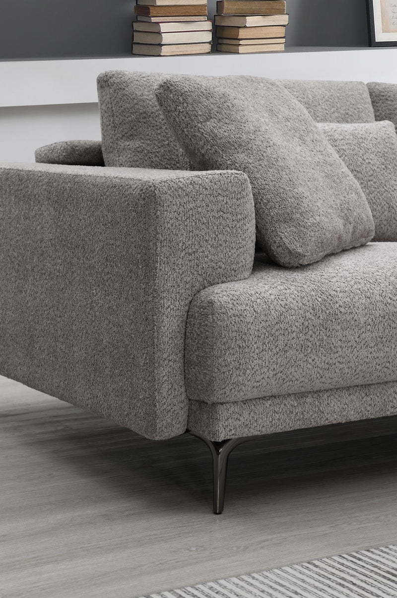 Colección de sala de estar seccional Sierra Gray