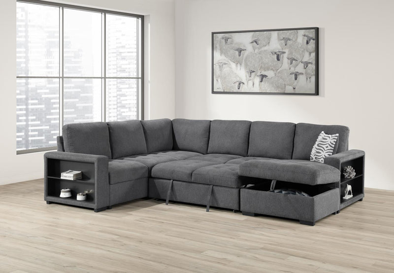 Colección de sala de estar seccional Gregale Gray