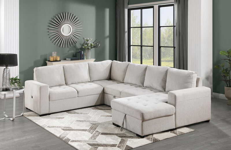 Susanna Beige Sectional Living Room Collection