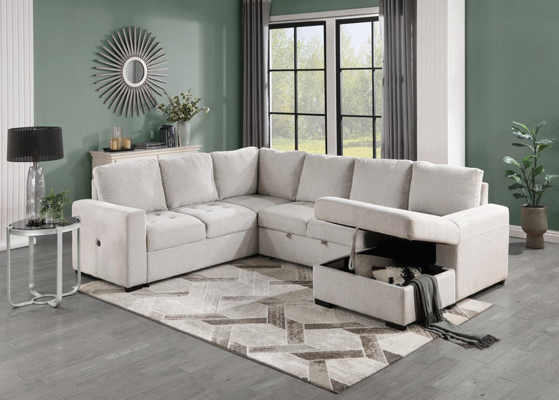 Susanna Beige Sectional Living Room Collection
