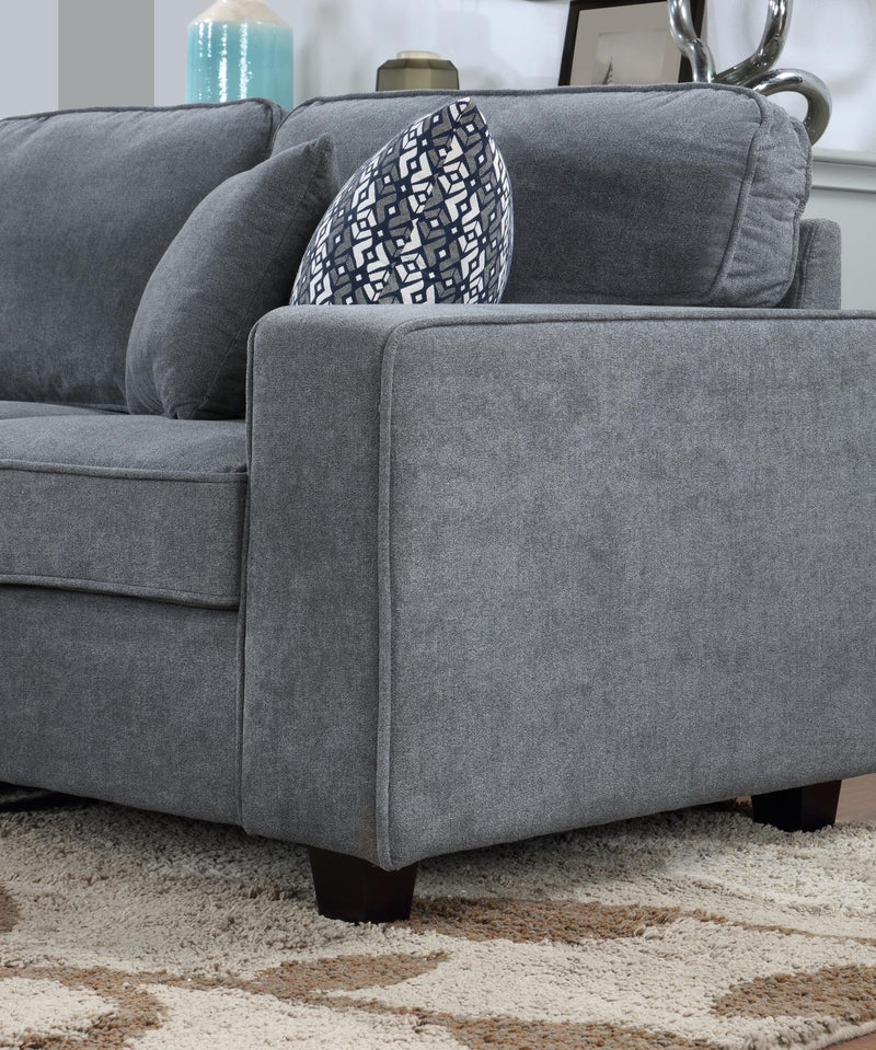 Colección de Sala de Estar Seccional Ayrshire Gray
