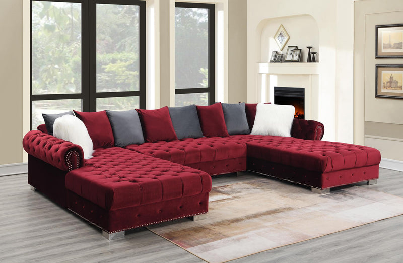Colección de sala Dillon Burgundy