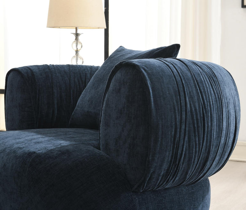 Colección de sala de estar seccional Azura gris claro