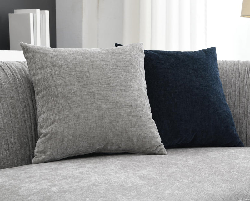 Colección de sala de estar seccional Azura gris claro