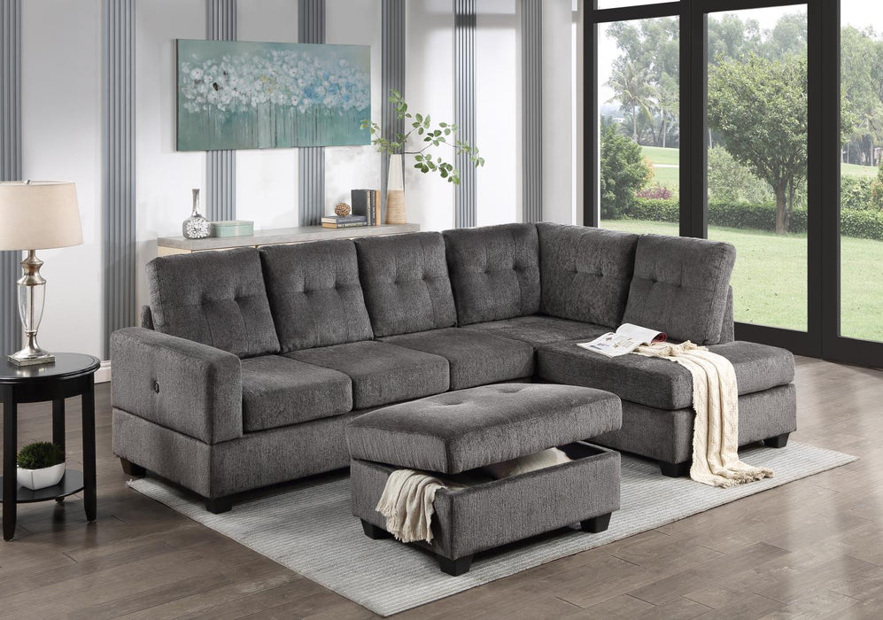 Gray 2 Pc Sectional