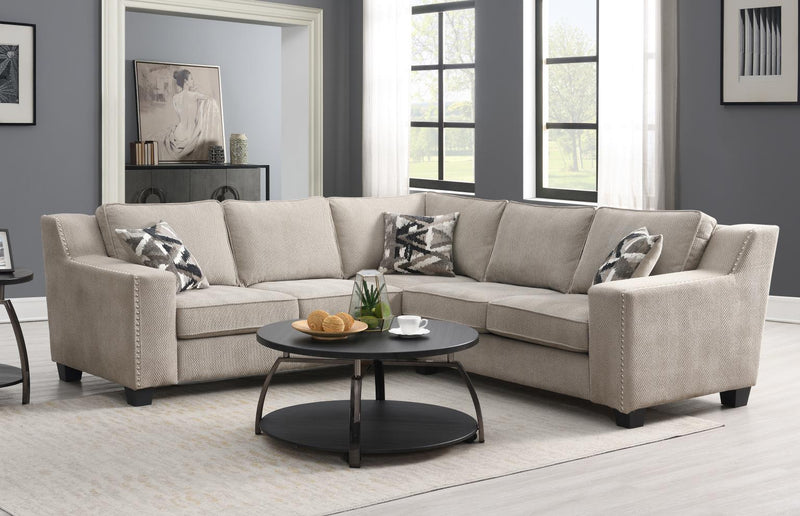 Preston Neutral Sectional Living Room Collection