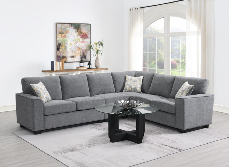 Quinton Gray Sectional Living Room Collection