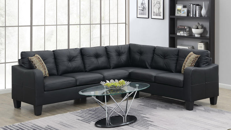 Colección de sala de estar seccional Edge Black