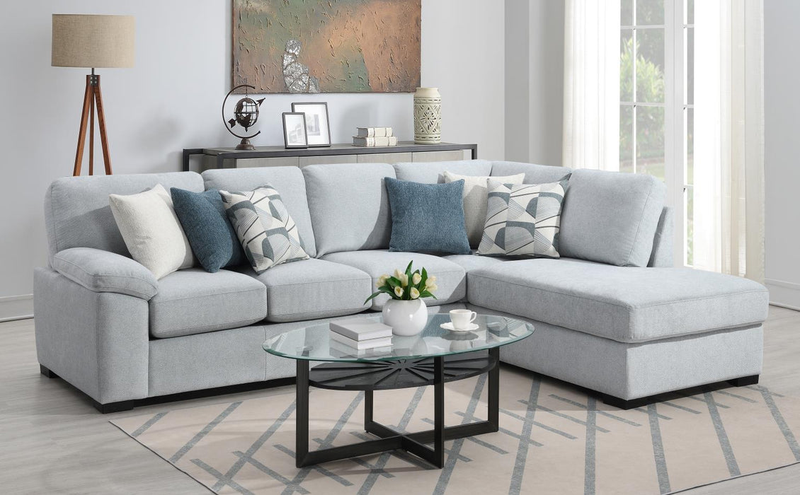 BLUE 2 PC SECTIONAL