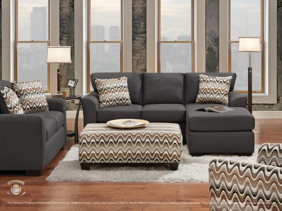 Cabello Sofa Chaise & Ottoman