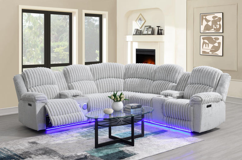 Seccional reclinable Great Gray Power