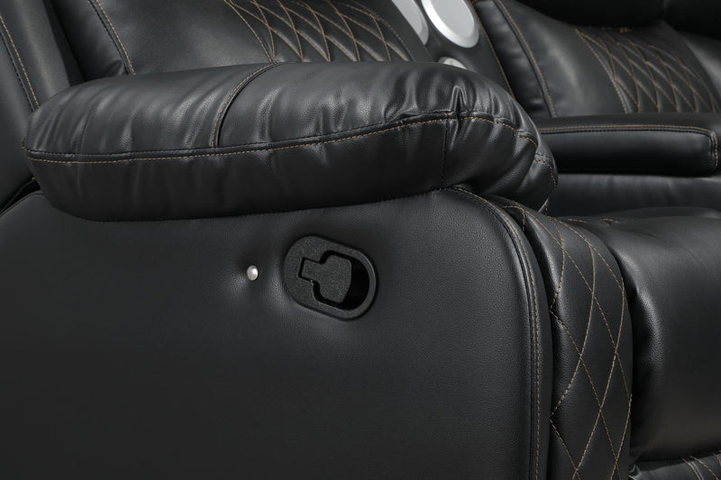 Seccional Benz Black Motion de 3 piezas