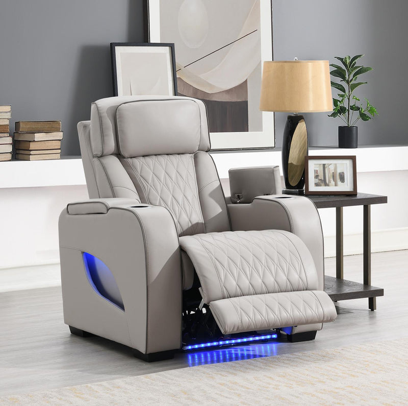 Juego de sala reclinable Portia Gray