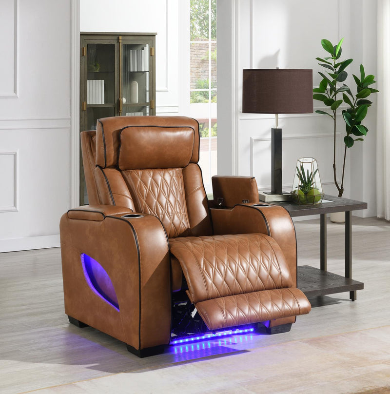Colección de sala de estar reclinable Portia Brown
