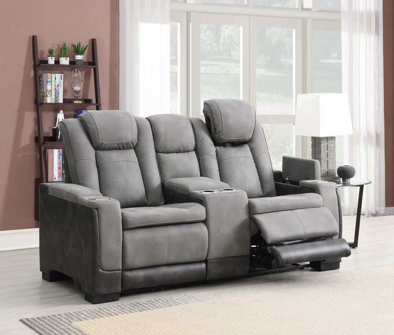 Frederick Gray Loveseat Living Room Collection