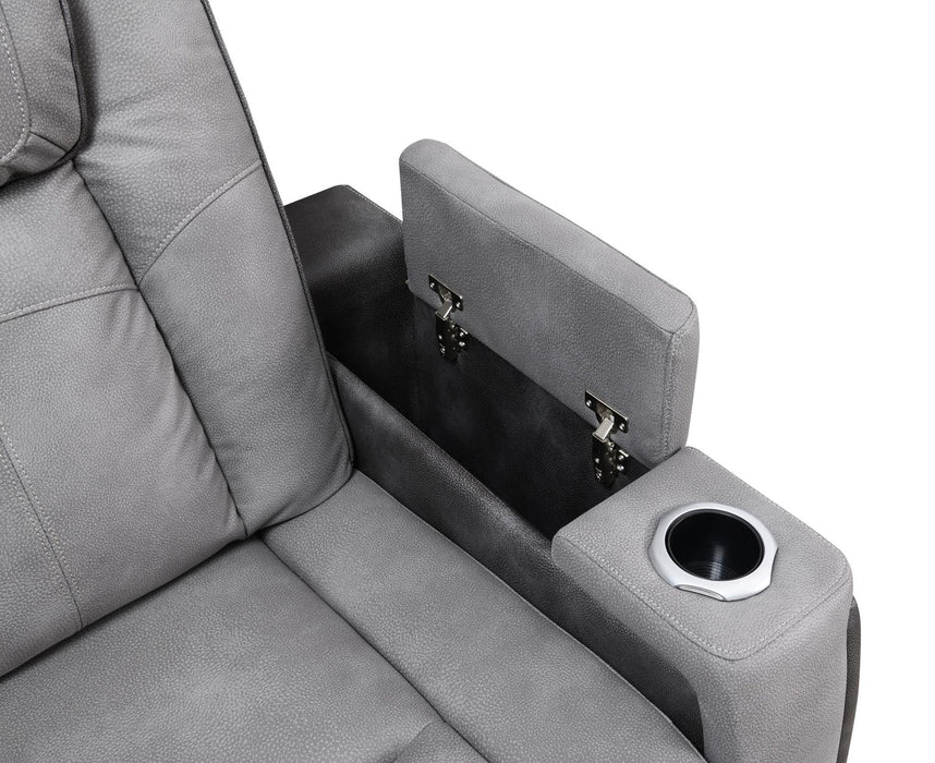 Slate Power Reclining W/Pwr Headrest, Storage Arms/Usb And Wireless Charger Loveseat