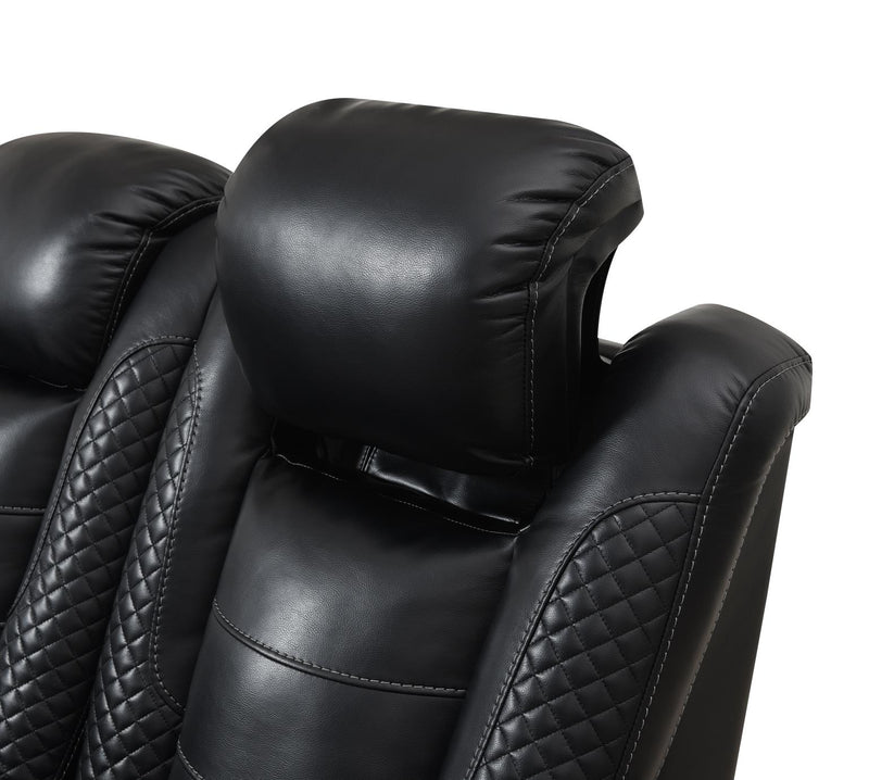Hunnley Black Motion Living Room Collection