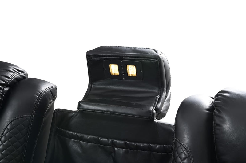 Hunnley Black Motion Living Room Collection