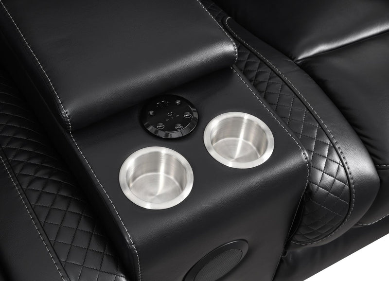 Hunnley Black Motion Living Room Collection