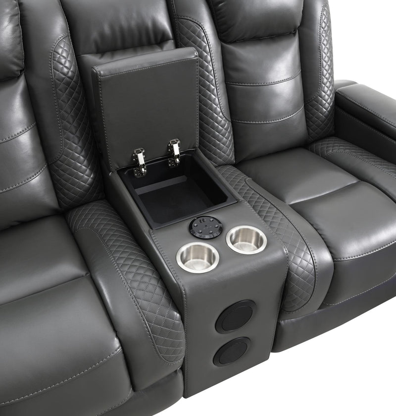 Hunnley Gray Motion Living Room Collection