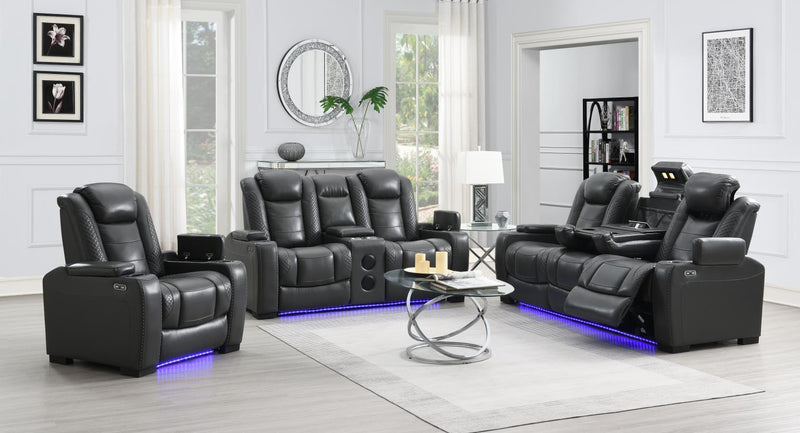 Hunnley Gray Motion Living Room Collection