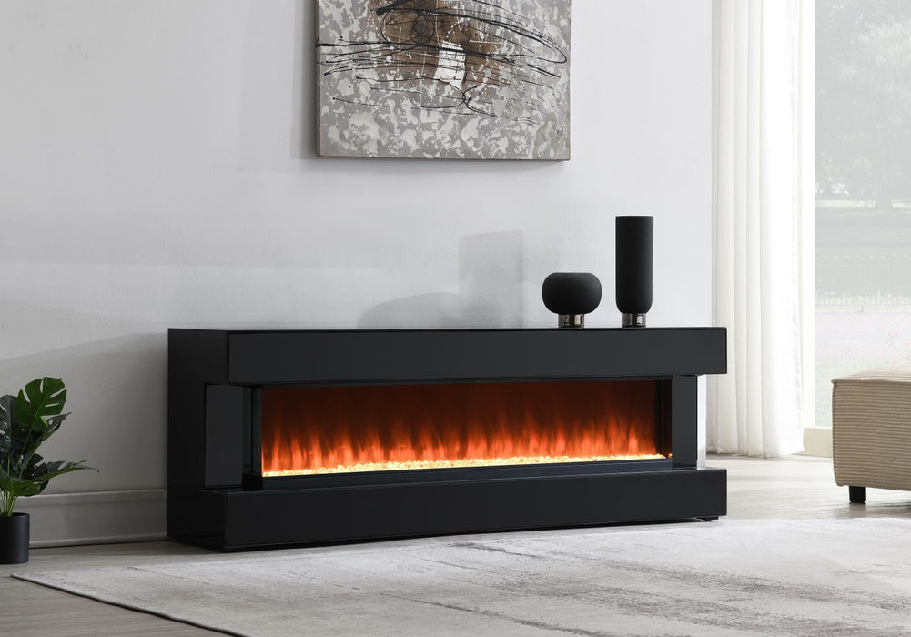 FIREPLACE TV STAND W/BLUETOOTH SPEAKER
