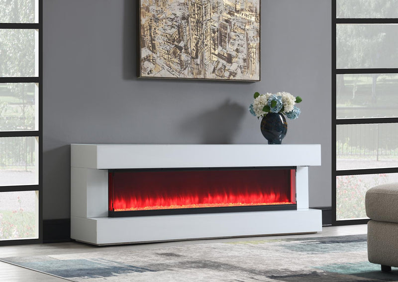 Esme Fire Place Tv Stand W/ Bluetooth Speaker