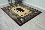 MOON Rug DESIGN WILDERNESS Brown 2x4 (2'6x3'9")"