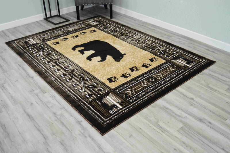 MOON Rug DESIGN WILDERNESS Brown 2x4 (2'6x3'9")"