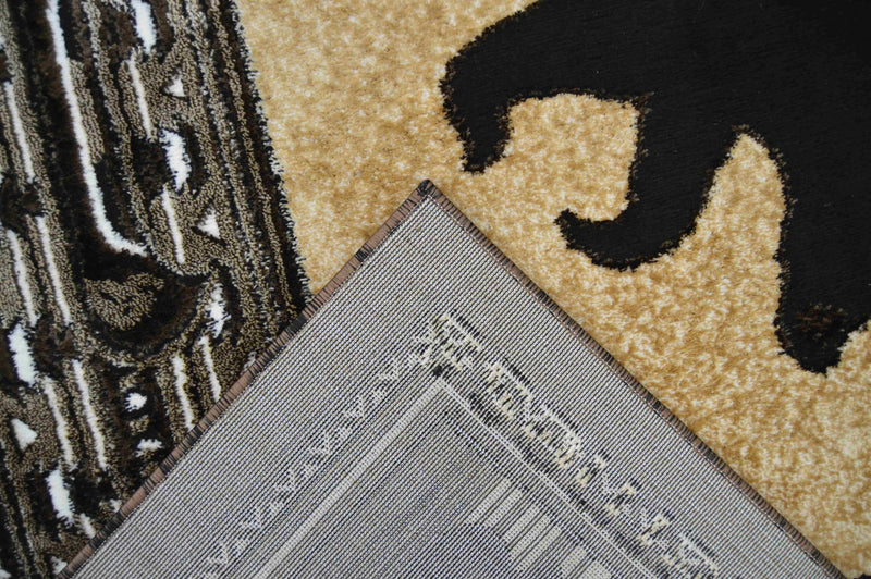 MOON Rug DESIGN WILDERNESS Brown 2x8 Runner (2'2x7'3")"