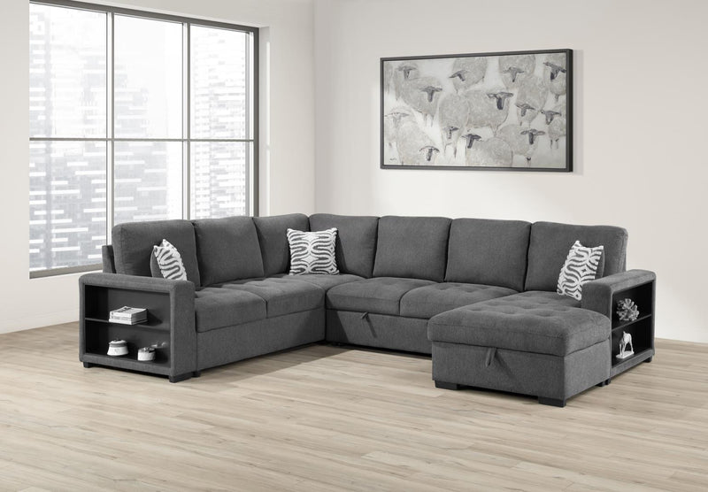Colección de sala de estar seccional Gregale Gray